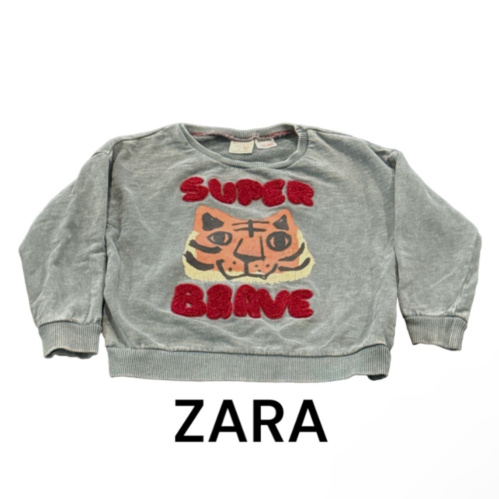 Authentic Zara Super Brave baby sweatshirt top sz 18-24 M